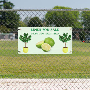 Personalize Limes For Sale Fruit Stand Banner