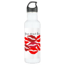 Personalize Lips Water Bottle 