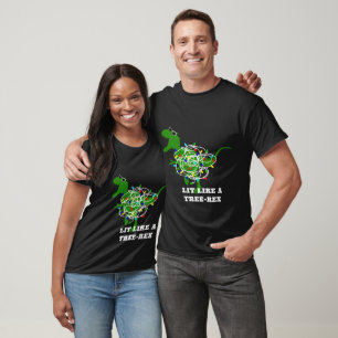 Personalize Lit Like A Tree Trex (T-Rex) Dinosaur  T-Shirt
