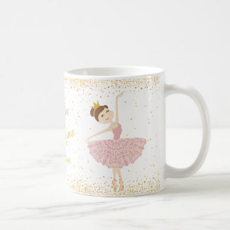 personalize little ballerina name mug