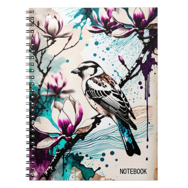 PERSONALIZE: Little Brown Bird | Notebook Journal (Front)