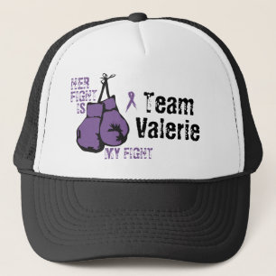 Personalize Lupus Support Her Fight is Mine Boxing Trucker Hat