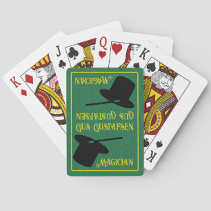 Personalize Magician Top Hat Playing Cards