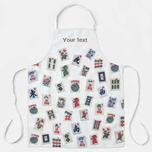 Personalize MahJong tiles and symbols patterns  Apron