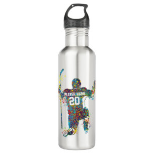 Personalize Man hockey player 710 Ml Water Bottle