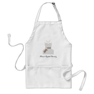 Personalize Me! Bridal Shower Apron-Autographable Standard Apron