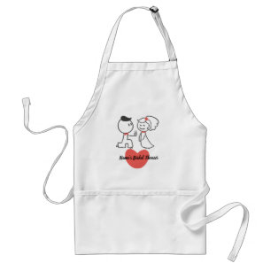 Personalize Me! Bridal Shower Apron-Autographable Standard Apron