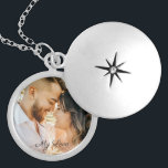 Personalize Message or Name & Photo Locket<br><div class="desc">Personalize message or name in black script and add your photo. Text can be deleted on product order page. Click “Customize” to change colours and type styles.</div>