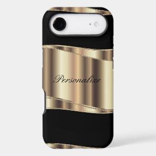 Personalize Metallic Gold Design