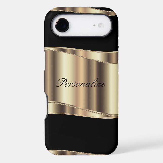 Personalize Metallic Gold Design (Back)