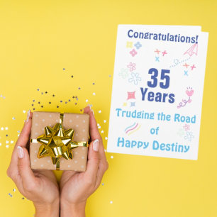 Personalize Milestone 12 Step Anniversary Card