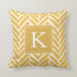 Personalize Modern Herringbone Pattern Pillow<br><div class="desc">Personalize Modern Herringbone Pattern Pillow. Makes a great gift!</div>