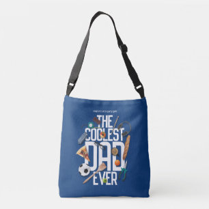 Personalize Modern The Coolest Dad Ever Crossbody Bag
