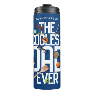 Personalize Modern The Coolest Dad Ever Thermal Tumbler