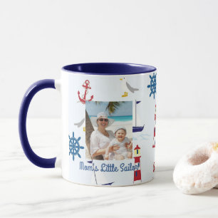 Personalize Mom's Little Sailor Nautical Mug
