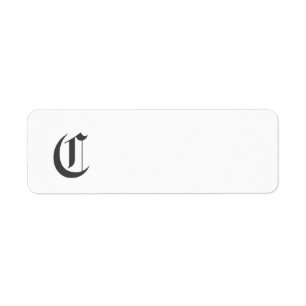 Personalize Monogram C  With Your Name