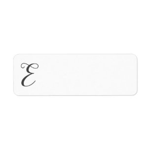 Personalize Monogram E With Your Name
