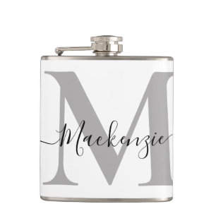 Personalize Monogram Initial Name Hip Flask