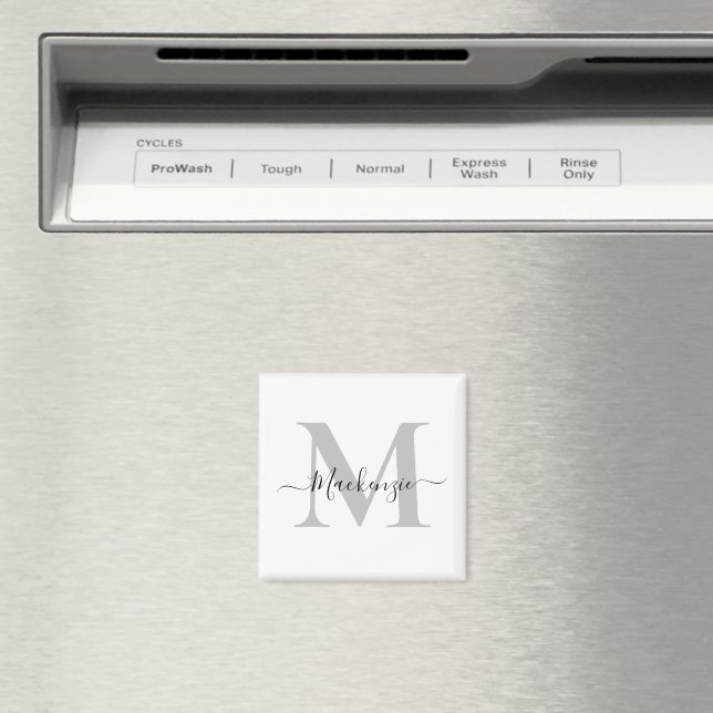 Personalize Monogram Initial Name Magnet (In Situ (Dishwasher))