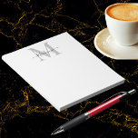 Personalize Monogram Initial Name Notepad<br><div class="desc">Personalize this Monogram Initial or Name product. Looks good on anything. ⭐PERSONALIZE this template with your artwork. ⭐EDIT it further to make more changes. ⭐TRANSFER this design to any product. Visit all my stores at bit.ly/SandyspiderStores (cut and paste).</div>