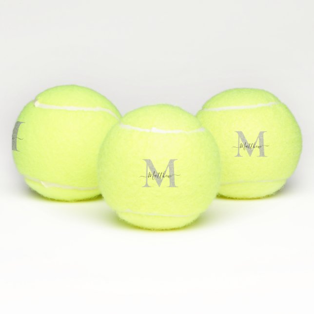 Personalize Monogram Initial Name Tennis Balls (Multi)