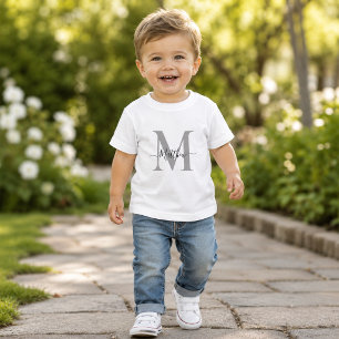 Personalize Monogram Initial Name Toddler T-shirt