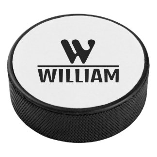 Personalize Monogram Name Puck