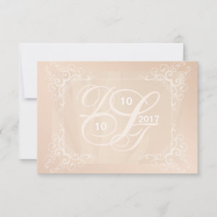 Personalize Monogram RSVP Card