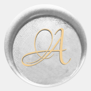 *~* PERSONALIZE Monogram Silver and Gold Wax Seal
