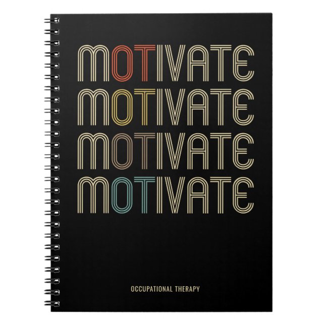 Personalize Motivate Occupational Therapy Notebook (Front)