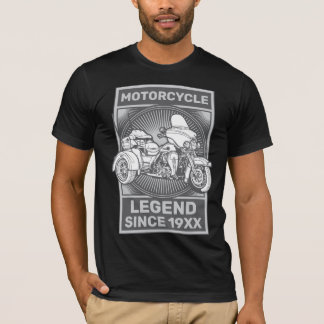 Personalize Motorcycle Trike Custom Biker Legend T-Shirt