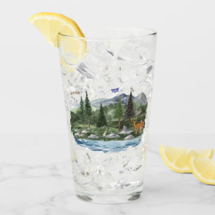 Personalize Mountain High Wildlife Glass