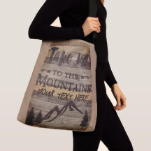 Personalize Mountains Tote