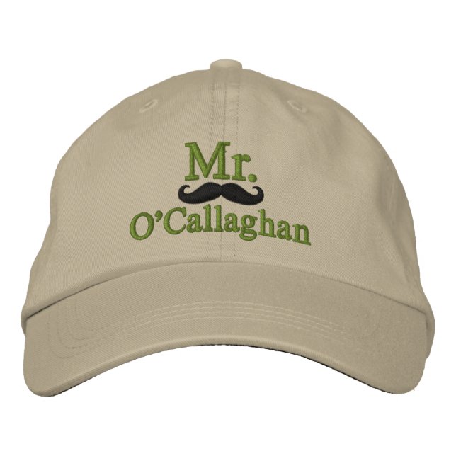 Personalize Mr & Mrs Embroidery Embroidered Cap (Front)