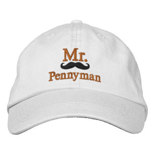 Personalize Mr & Mrs Embroidery Embroidered Cap