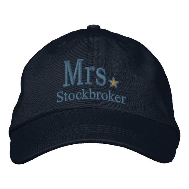 Personalize Mr & Mrs Embroidery Embroidered Cap (Front)