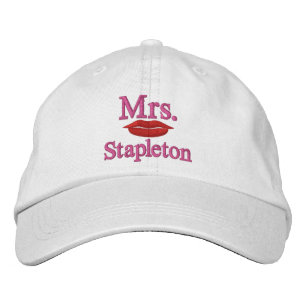 Personalize Mr & Mrs Embroidery Embroidered Cap