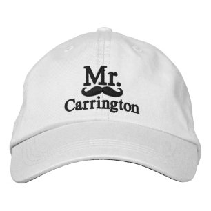 Personalize Mr & Mrs Embroidery Embroidered Cap