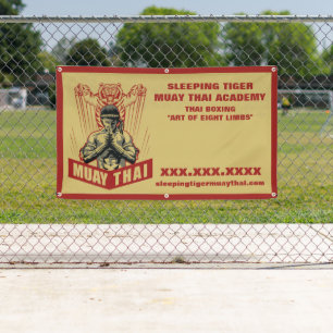 Personalize Muay Thai Martial Arts School Large Banner