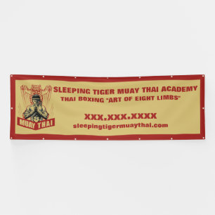 Personalize Muay Thai Martial Arts School Large Banner