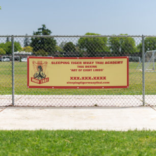 Personalize Muay Thai Martial Arts School Large Banner