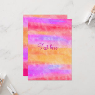 Personalize Multi Colour Watercolor Invitation