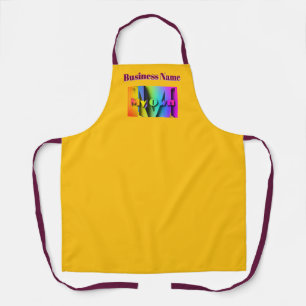 Personalize My Own Cafe Coffee Shop Yellow Apron