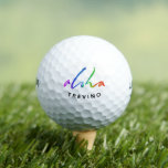 Personalize Name Aloha Tropical Hawaii Hawai'i Golf Balls<br><div class="desc">Aloha is such a small word and yet it holds meaning big as the ocean and is as subtle as a grain of sand. And on the golf course it a friendly little greeting when you see your ball. Add your name for that custom look. Sometimes 'Aloha' is as simple...</div>