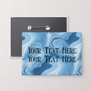 Personalize Name Badge Blue Marble