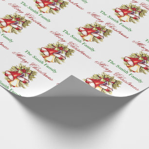 Personalize Name Christmas Tree Bells Paper