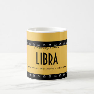 Personalize Name-Colour LIBRA Birthday Zodiac Coffee Mug