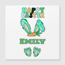 Personalize Name Cute Easter Bunny