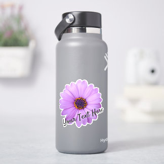 Personalize name flower design sticker label print
