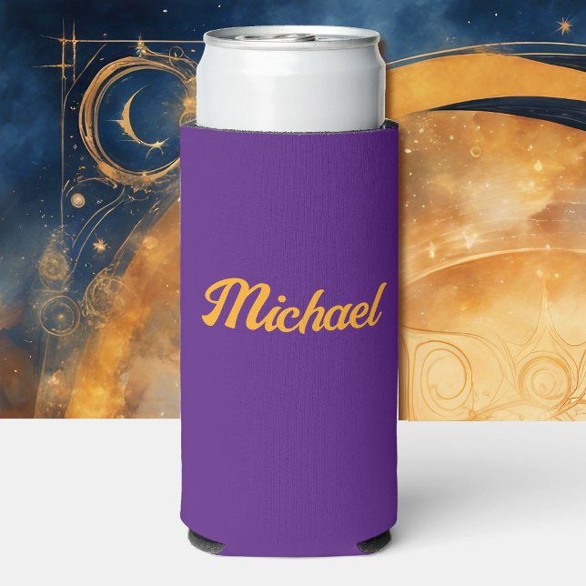 Personalize Name for a Useful Custom Gift Tall Sel Seltzer Can Cooler (Creator Uploaded)